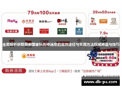 全面解析获取最新国家队伤停消息的高效途径与实用方法权威渠道与技巧
